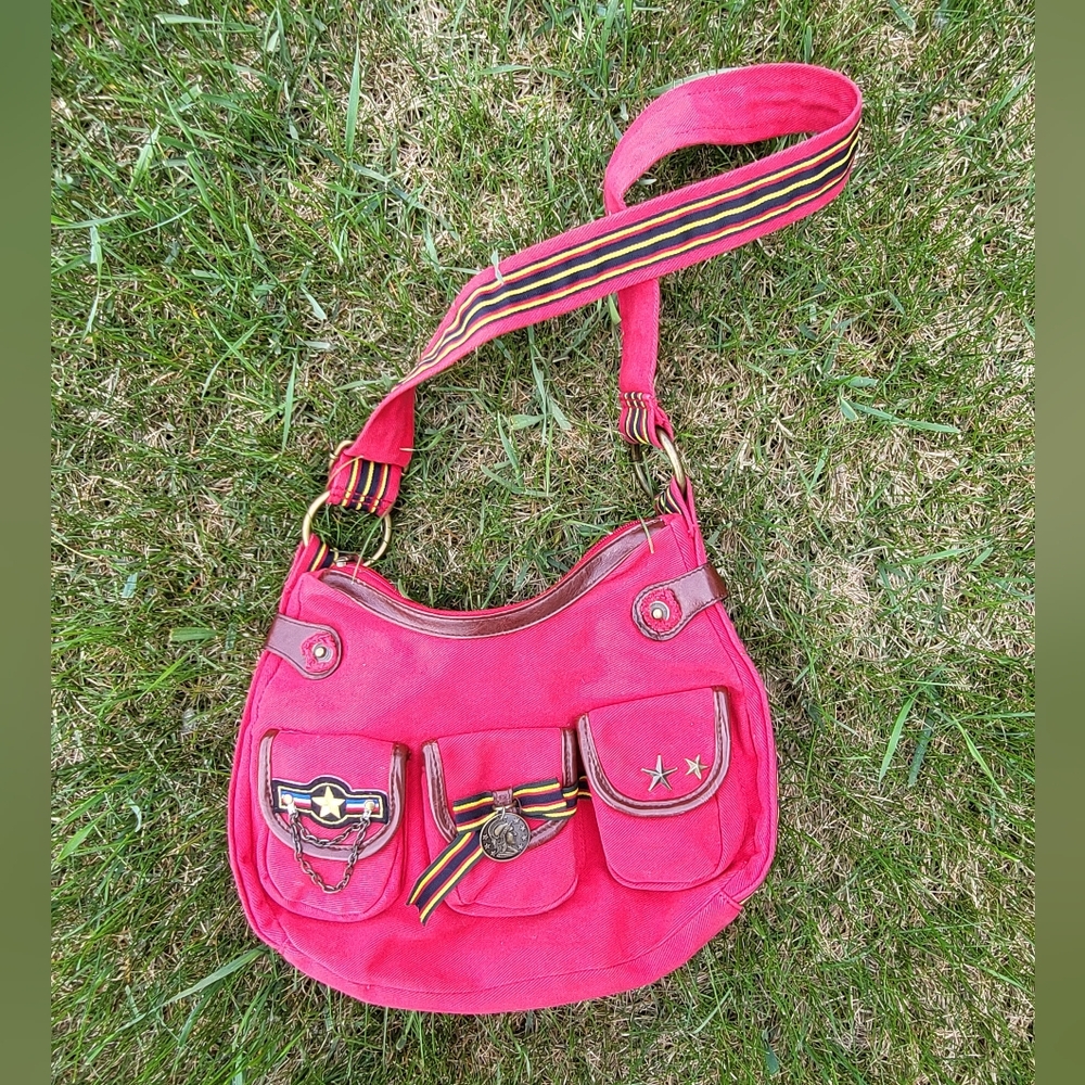 "Military Vibe" Urban Outfitters Red Shoulder Bag